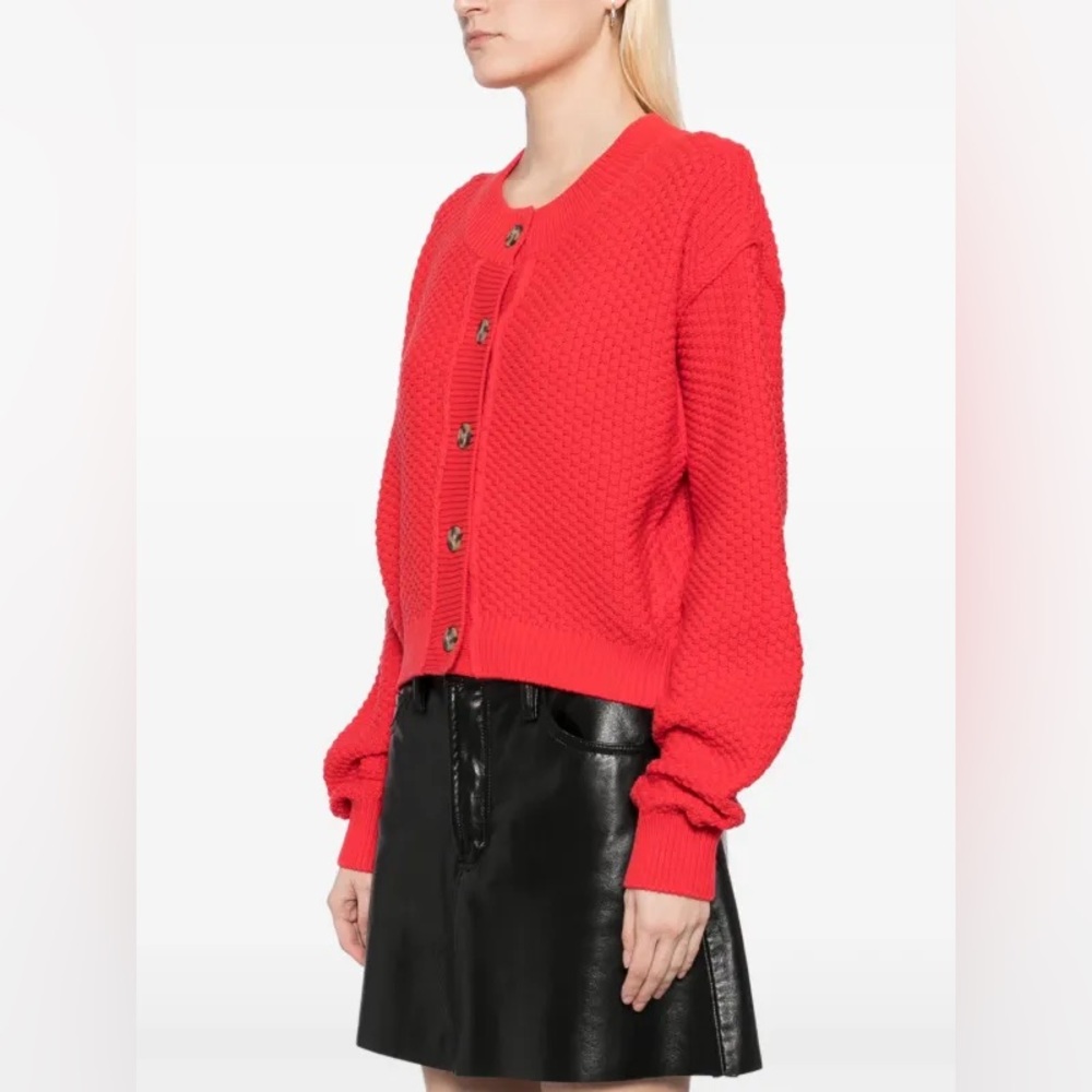 NWOT Free People Red Heart Eyes Lila Cardigan Size Medium SOLD OUT